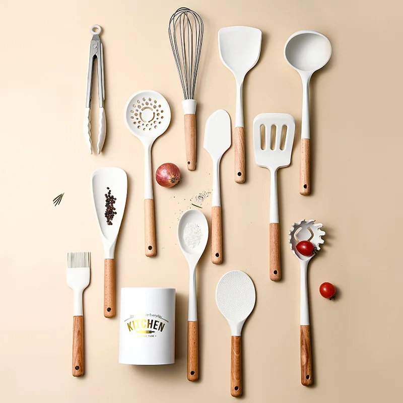 

ilicone Kitchenware Set Non-stick Pan Non-toxic Cooking BBQ Gadgets Kitchen Accessories Baby Complementary Food Kitchen Utensil