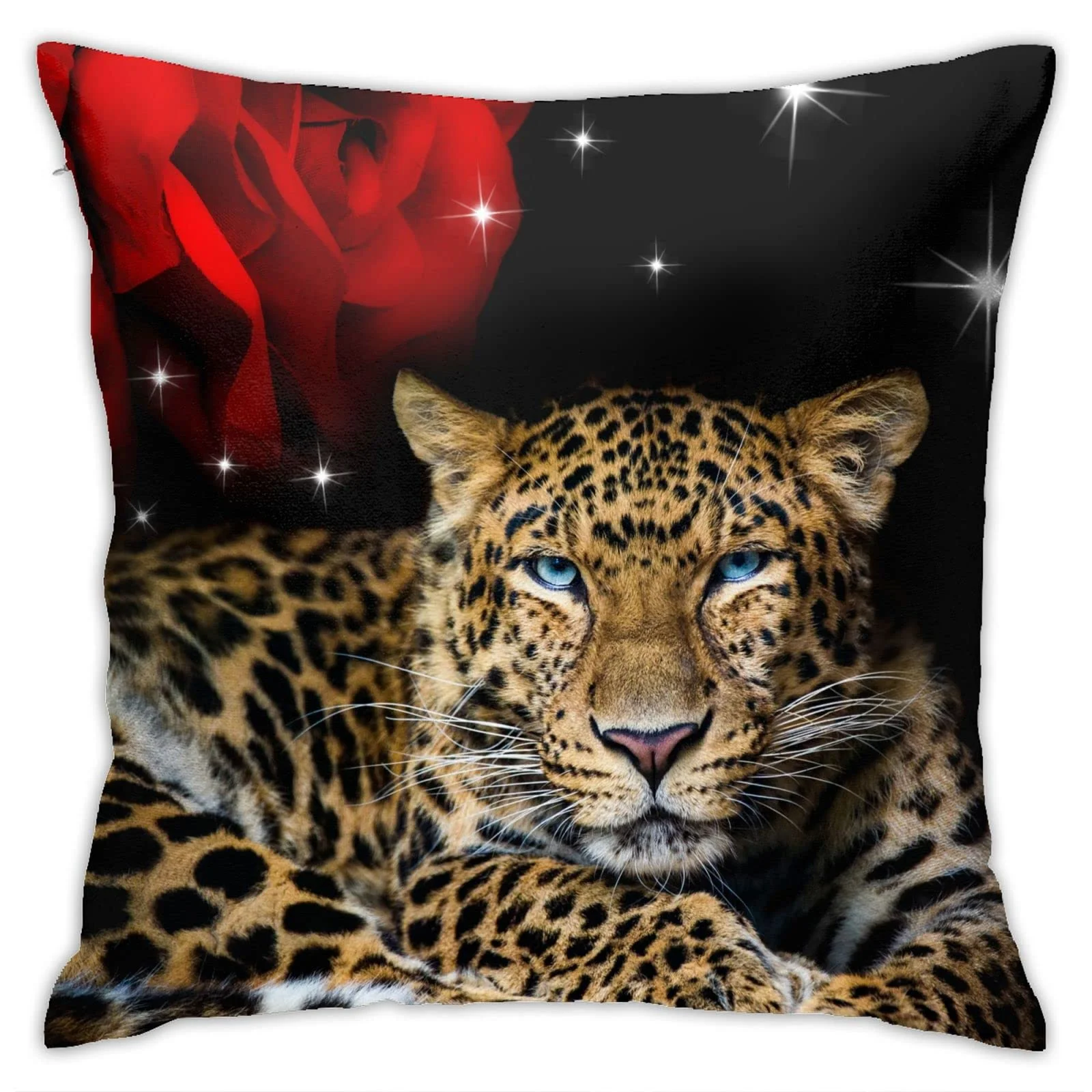 

Квадратные наволочки для подушек на заказ, бархатные забавные наволочки для дома, дивана, автомобиля, спальни, плюшевый декор, милый Леопард...