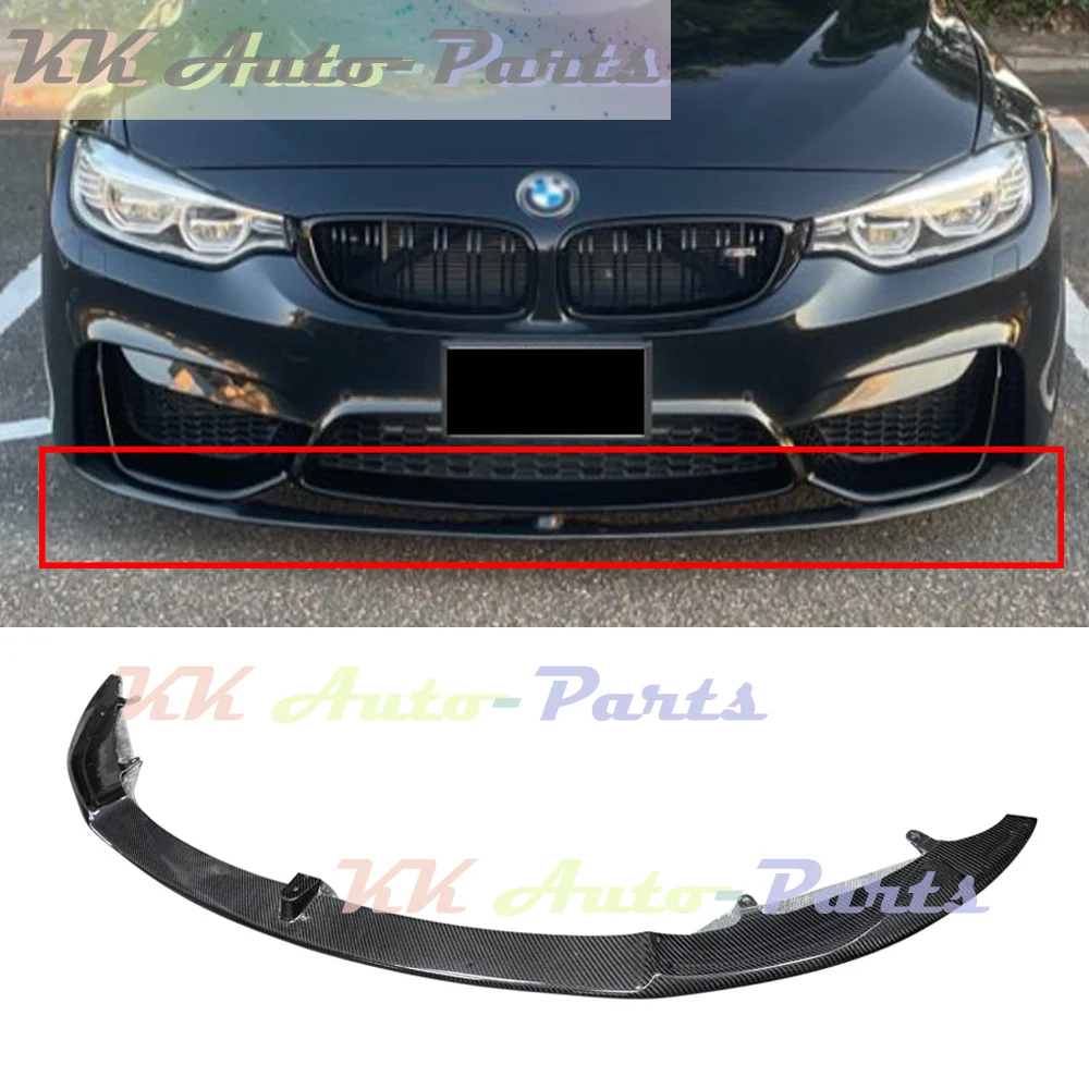 

Real Carbon Fiber Front Lip Spoiler Bumper Splitters for BMW F80 F82 F83 M3 M4 Sedan Coupe 2014 - 2019 Auto Tuning