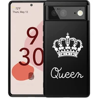 queen crown phone case for google pixel 4 xl 3 3xl 3a 4 4a 5g xl 6 pro 5 5a 5g soft silicone covers fundas protection shell