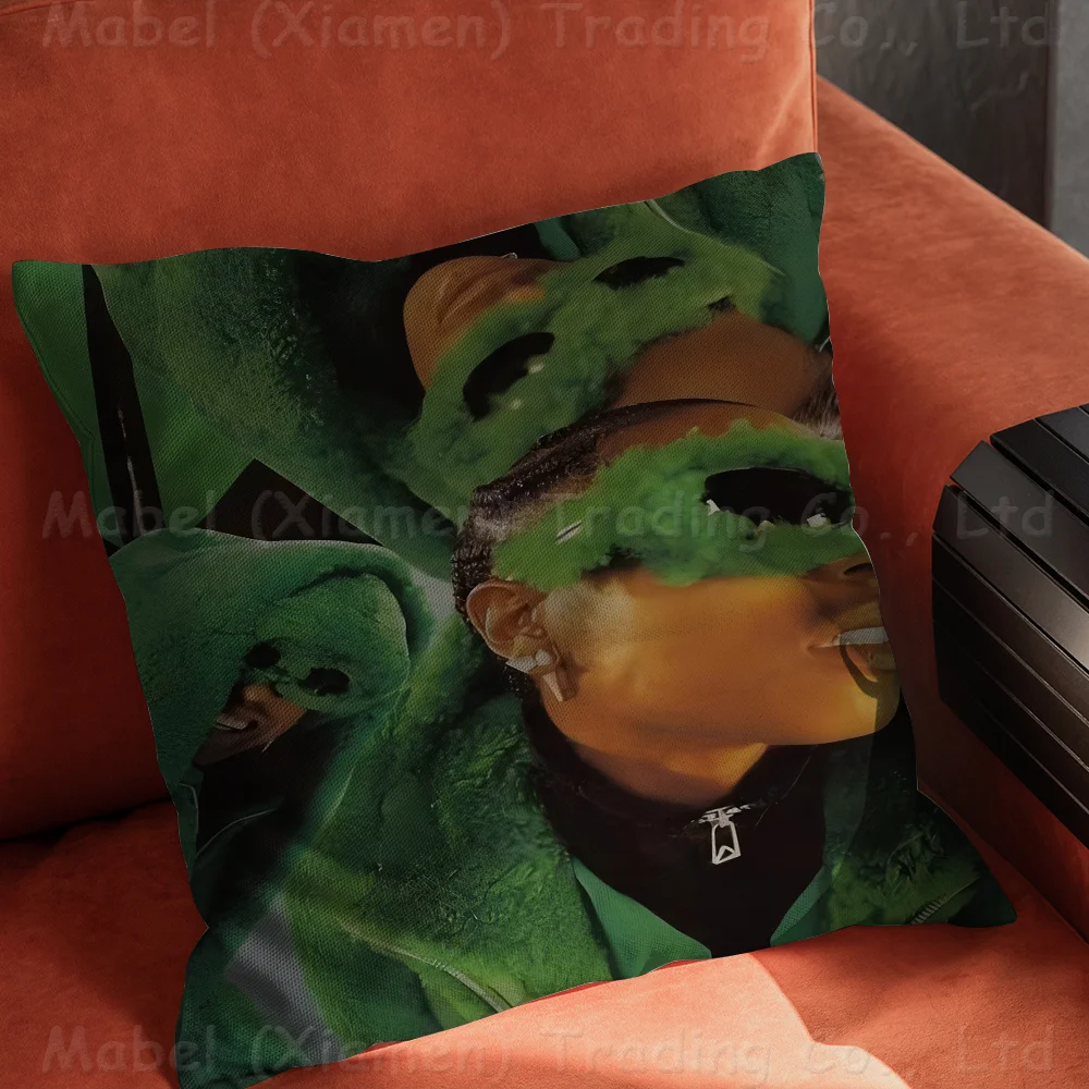 Music Album Star Asap Rocky Hip Hop Pillow Cover Design Cushion Decor Holiday Decorati