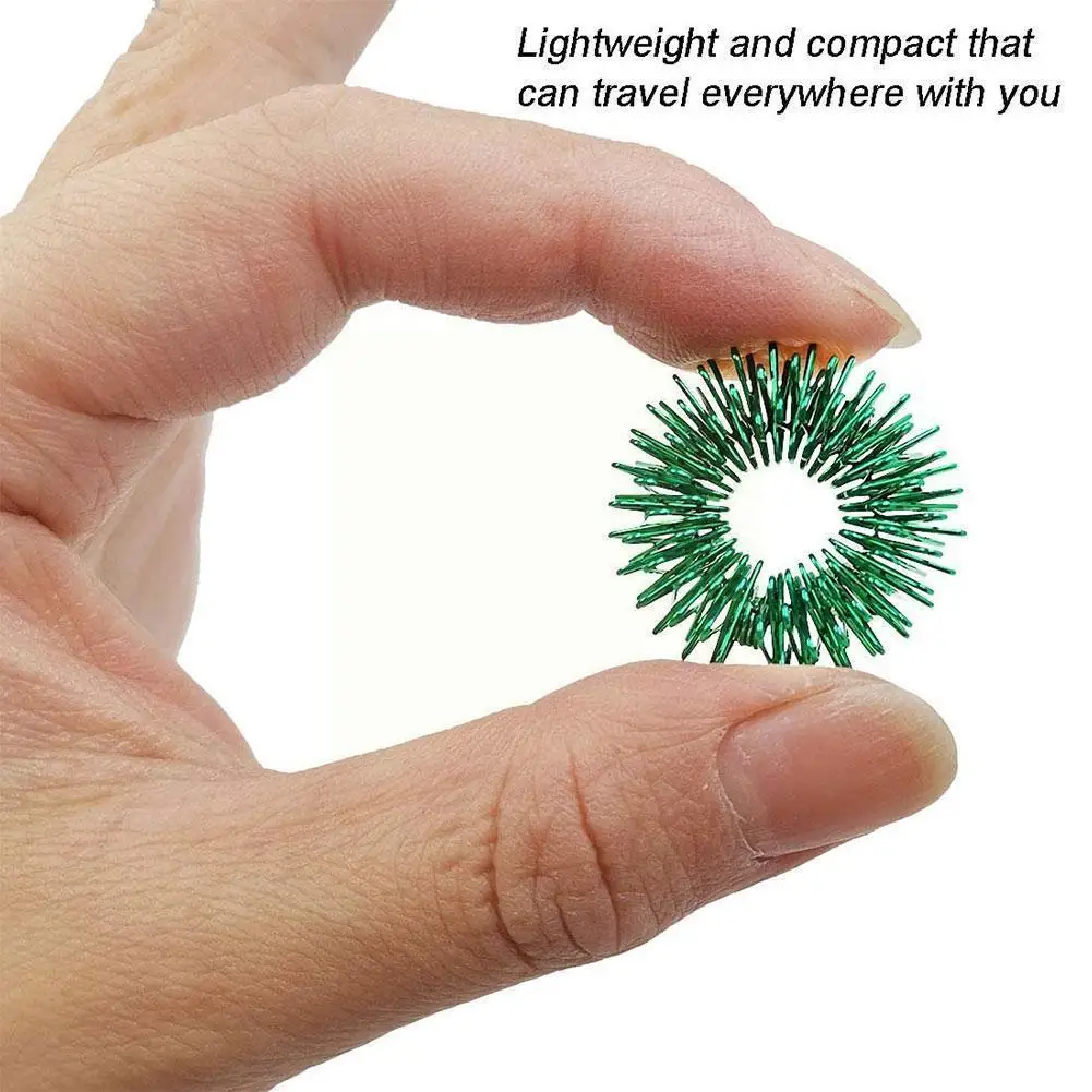 

Spiky Sensory Finger Rings Stress Relief Massager Toy And Anxiety Relief Toys Finger Spiky Ring Acupressure Stress I4p8