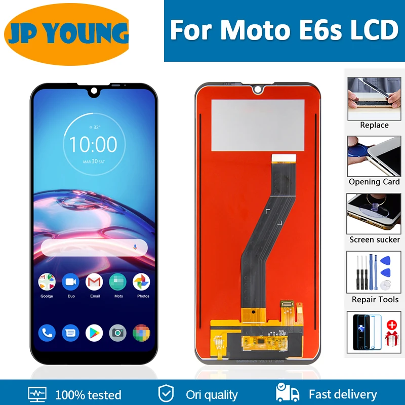 Оригинальный ЖК-дисплей 6 1 дюйма для Moto E6S 2020 XT2053-1 с сенсорным экраном и