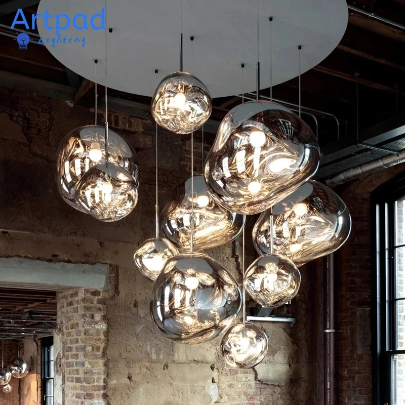

Creative 2023 New Pendant Lamp Lava Light for Kitchen Restaurant Cafe Bar Living Room Decor Hanging Lampshade Glass Illuminator