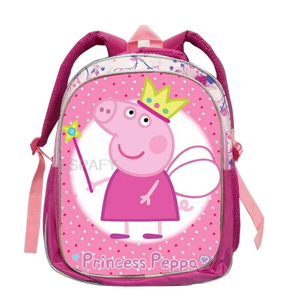 Школьные сумки Peppa Pig, детские сумки для книг, рюкзаки с принтом Peppa Pig для детского сада, розовые школьные сумки с мультяшными рисунками для девочек от 1 до 5 лет (art.: 3920da4542cbd) - 3920da4542cbd