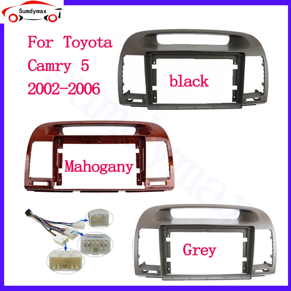 

Автомобильная Рамка адаптер кабель питания для Toyota Camry 5 2002-2006 Android Радио Стерео приборная панель комплект лицевой панели