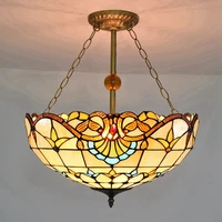 vintage glass lamp 50cm creative stained glass living room dining bedroom bar clubhouse decorated with large anti chandelier