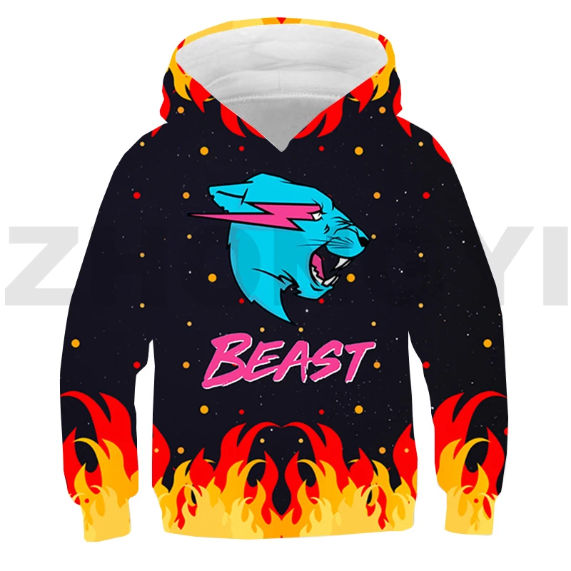 

Пуловер аниме Mr Beast для женщин и мужчин, толстовка с капюшоном, уличная одежда для подростков, Детская Толстовка Оверсайз