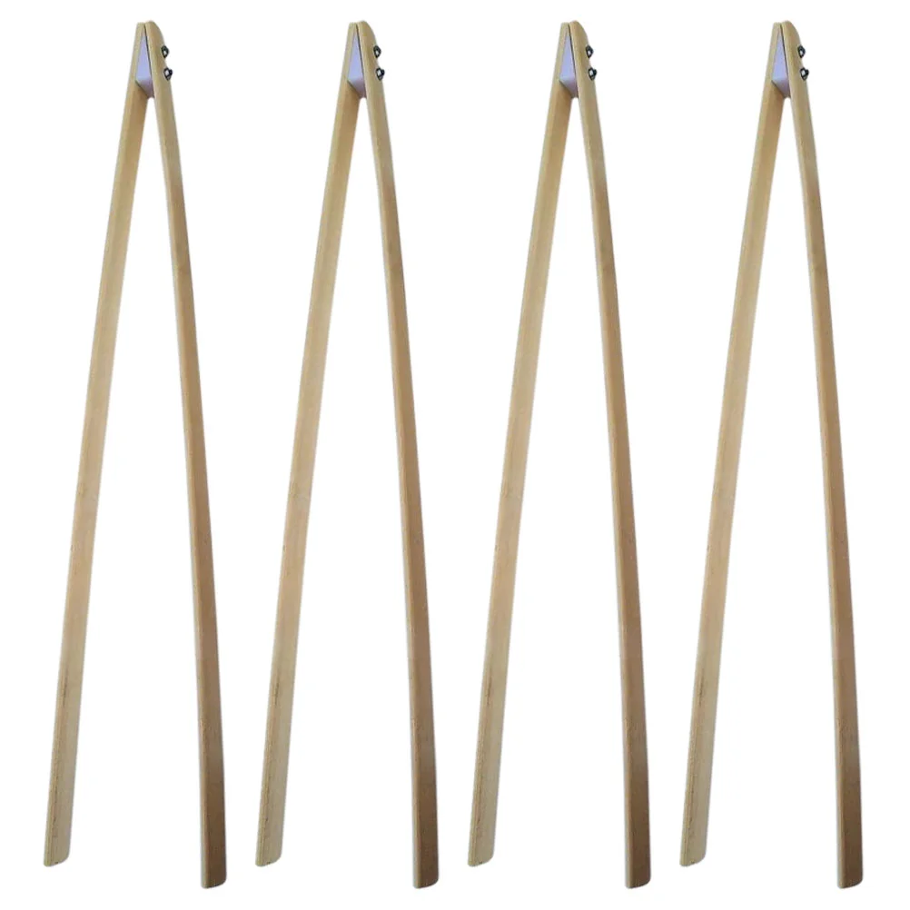 Щипцы для дров инструмент захвата предметов сверхмощный бамбуковый зажим мусора