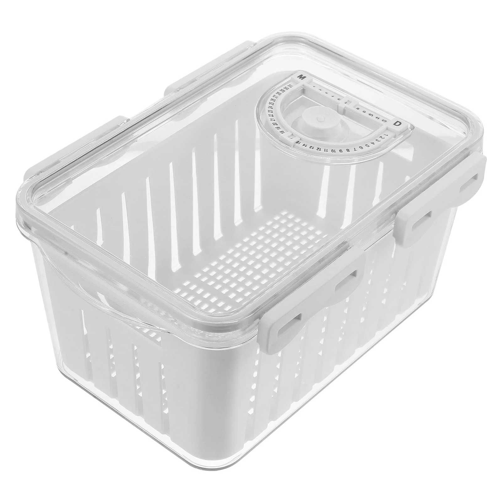 

Fruit Storage Containers Fridge Removable Colander Lid Airtight Food Storage Case Produce Saver Container Refrigerator Keep