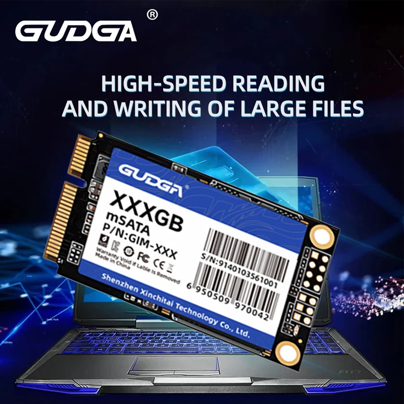 GUAGA msata SSD 512 ГБ 256 128 64 Mini SATA Внутренний твердотельный жесткий диск 3D NAND Flash III 6 Гбит/с