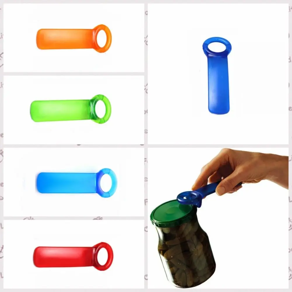 Plastic Topless Can Opener Trump Shape Multi Color Corkscrew Long Handle Easy To Use Bottle Children Elderly