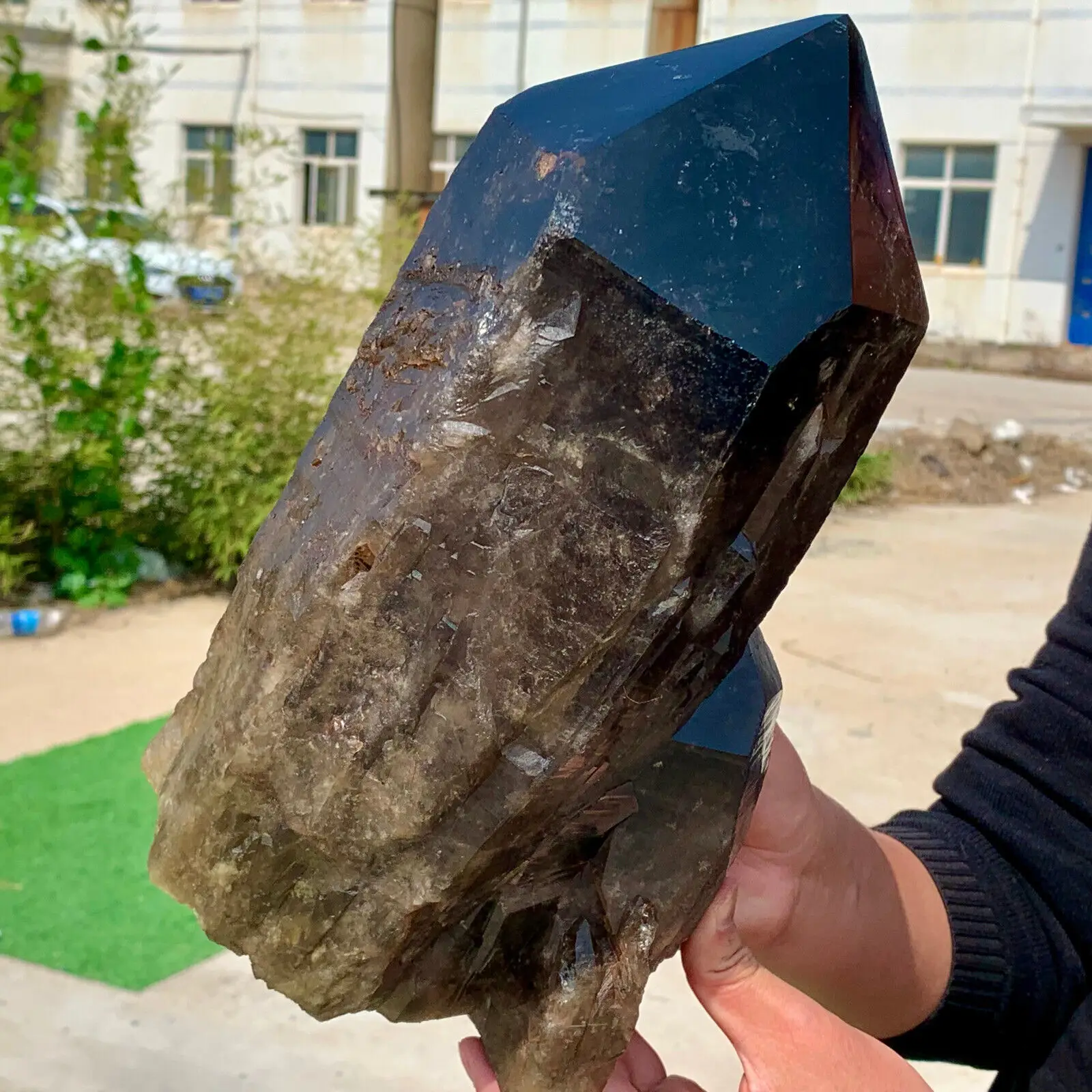 

Удивительный натуральный черный кристаллический позвоночник, искусственное исцеление, домашний офис, размагниченный декоративный драгоценный камень