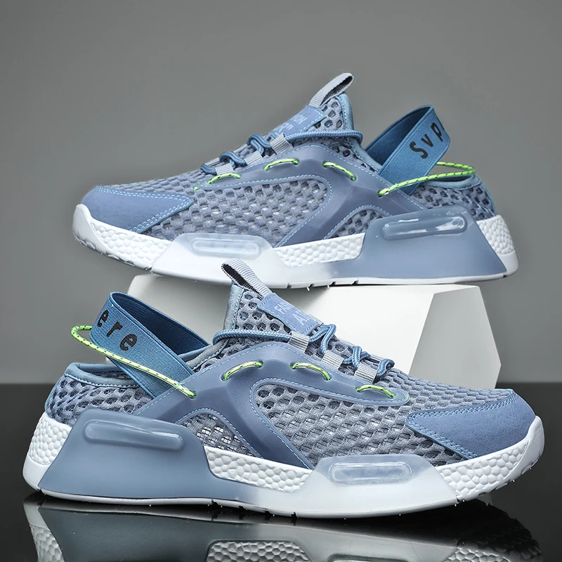 

Men Fashion Shoes Lace-up Air Mesh Breathable Man Fashion Sneaker Loafers New Zapatos Hombre Sneakers for Man Solf