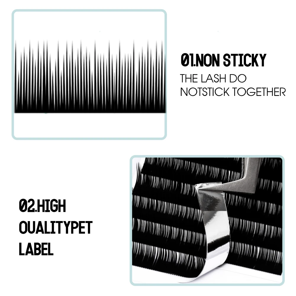 Fadvan Camellia объемное наращивание ресниц смешанной длины Премиум мягкие натуральные