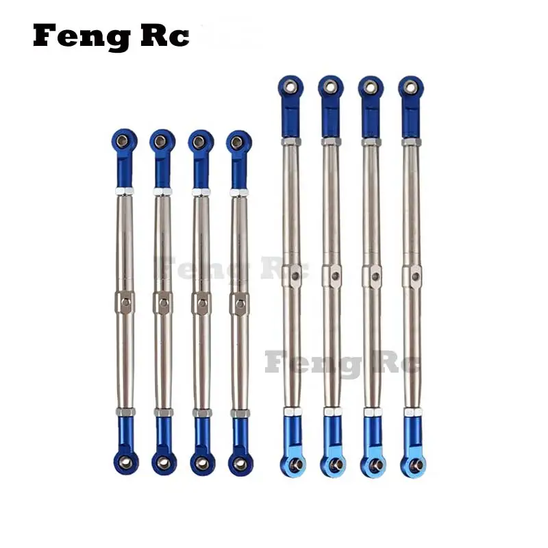 8 шт. металлический нажимной стержень, звеньевая тяга, звеньевая стяжка 5319X 5338R для 1/10 Traxxas Peak Revo E-Revo 2,0, детали для модернизации радиоуправляемых автомобилей