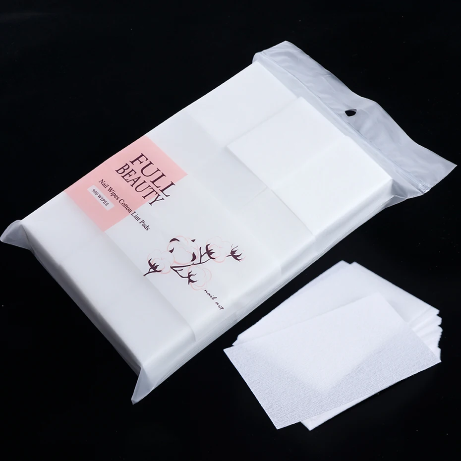 Лак для ногтей без ворса салфетки хлопковые удаления Очиститель мягкие