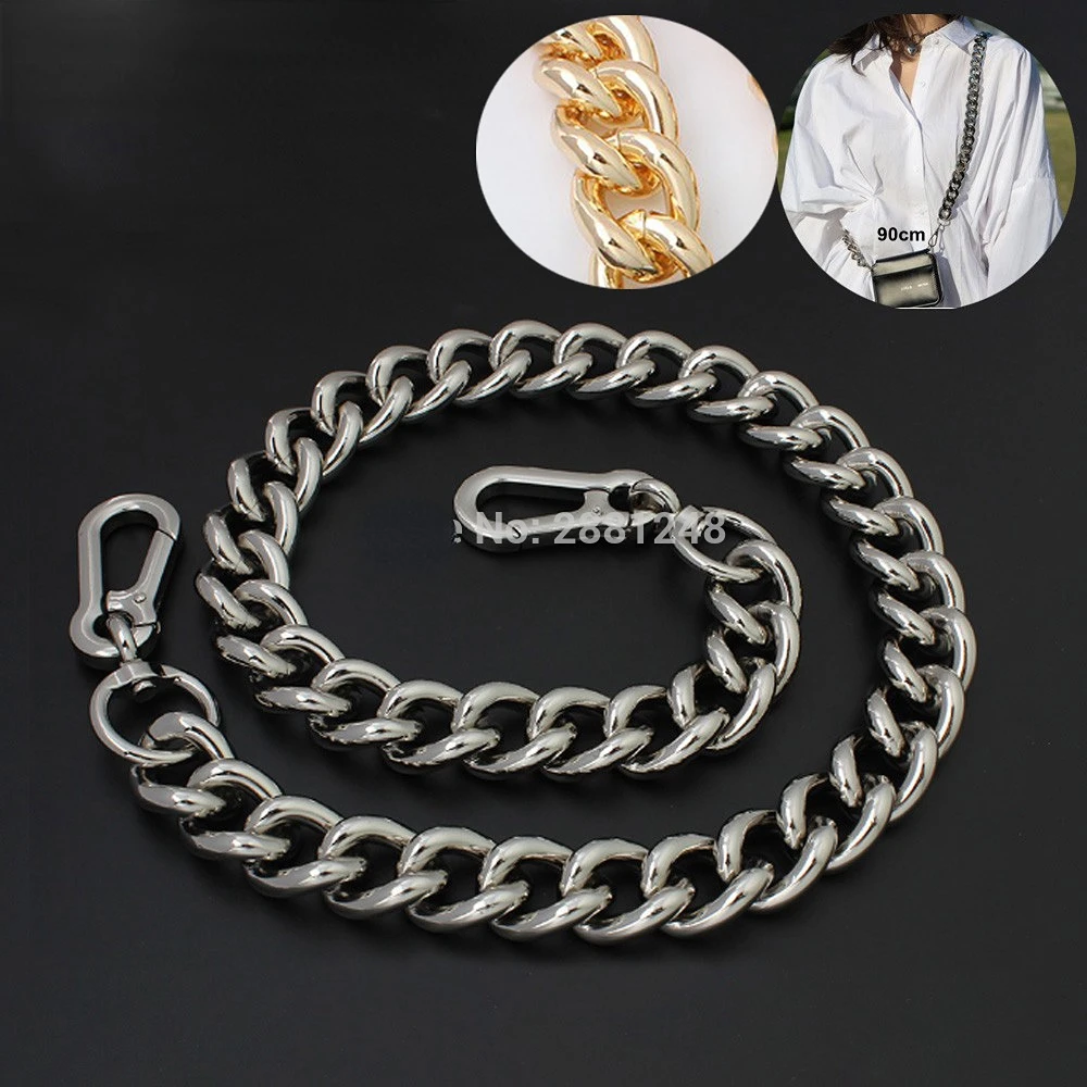 22mm Thick Aluminum Chain Light Weight Bold Oversized Design Coin Purse Buy Thick Chain Strap Underarm Bag Accessories
