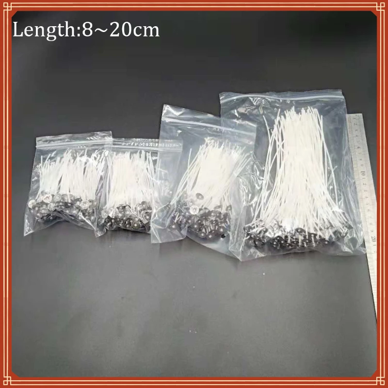 

New in Low-Smoke Candle Wicks Cotton Core Waxed Wick 8/10/12/16/20Cm Cotton Core Diy Candle Making Pre-Waxed Wicks christmas dec