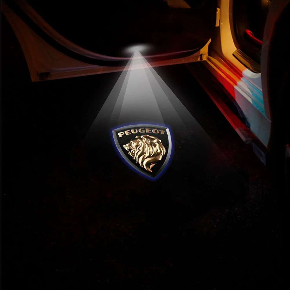 2 шт. автомобильные привидения HD теневые лампы приветственное оформление