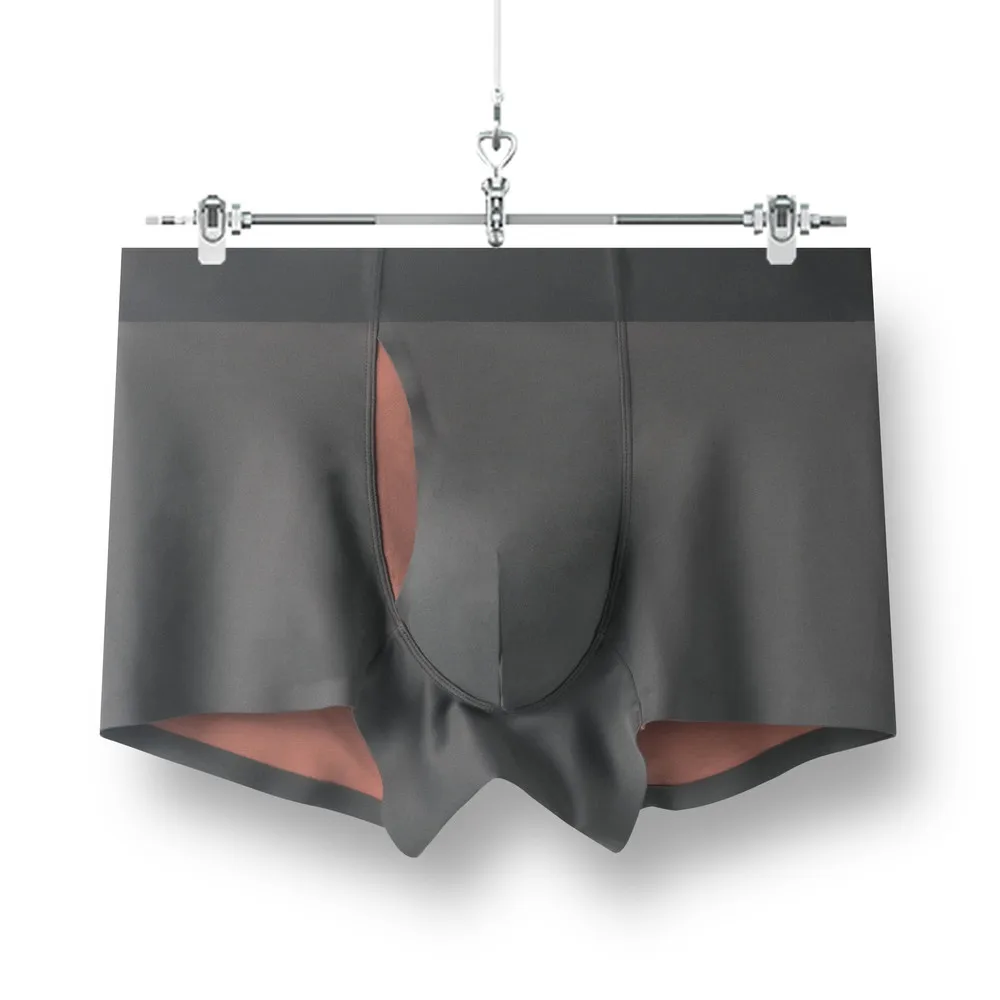 2023 Sexy Underwear Men Cotton Briefs Bulge Pouch Blue High-Quality Comfortable And Breathable For Male