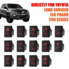 12 В 3 А красный светодиод OEM сменный нажимной переключатель для Toyota Hilux RAV4 Prado 150 200s Landcruiser GUN HiAce Новый