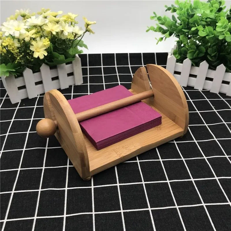 

Bamboo Tissue Holder Pressing Table Hotel Western Restaurant Household Dining Table Tissue Holder Pressing