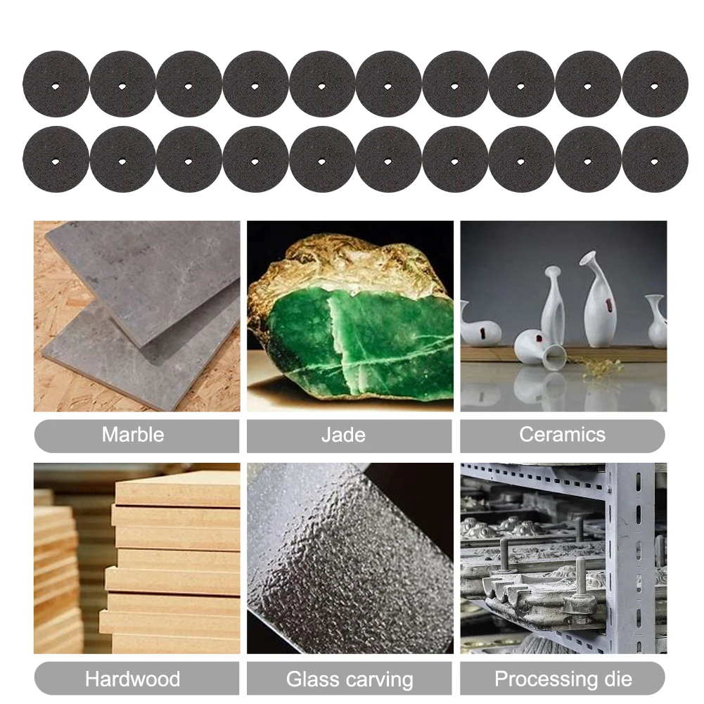 Эффективные режущие диски круговые 24 мм дерево 36 шт. абразивное волокно для