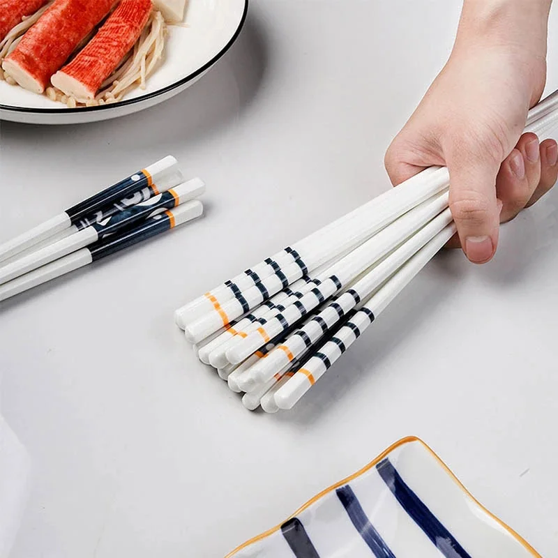 

Китайские палочки для еды из костяного фарфора, устойчивые к плесени, пищевые керамические палочки для жарки, подарок