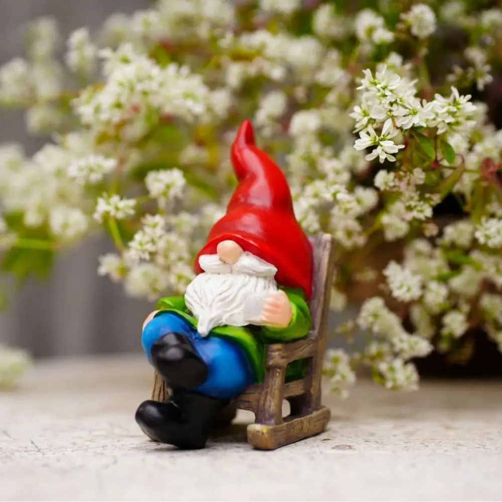 Полимерная карликовая статуя фотоэлемент солнечной энергии творческая для сада