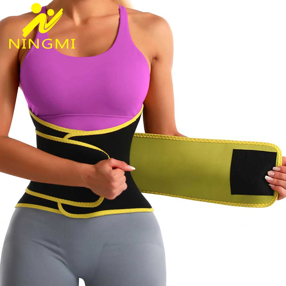 

NINGMI Women Sauna Strap Waist Trainer Belt for Slimming Girdle Weight Loss Belly Band Corset Waist Cincher Neoprene Body Shaper