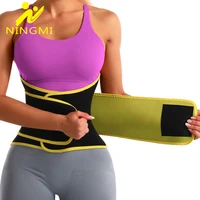 ningmi women sauna strap waist trainer belt for slimming girdle weight loss belly band corset waist cincher neoprene body shaper
