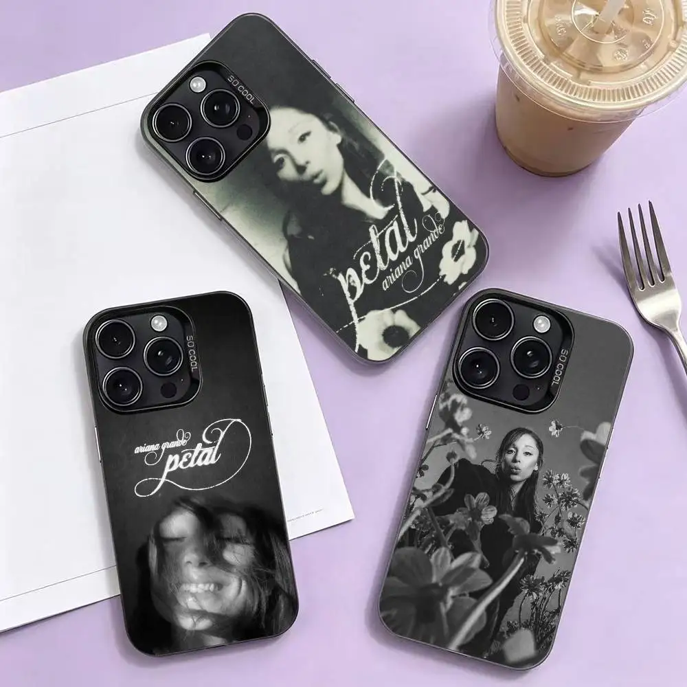 Фото Чехол для телефона Ariana Grande Petal для iPhone 17, 16, 15, 14, 13, 12, 11 Plus, Pro Max, XS, цветной, с серебряным покрытием внутри №1