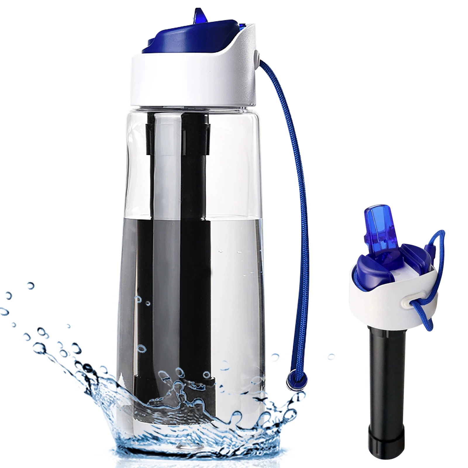 

Outdoor Filter Water Bottle Sports Bottle Purification Cup Hiking Portable Filtration System For Water Camping Backpacking Gear