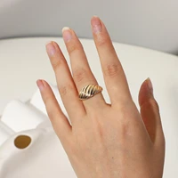 bipin twisted brot form silber gold ringe damen accessoires finger modeschmuck geschenke