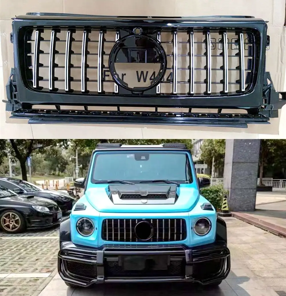 

GT Front bumper Grille For Mercedes-Benz W464 G Class 2019-2021 Facelift G550 G500 ABS sport front grill Not Fit G63