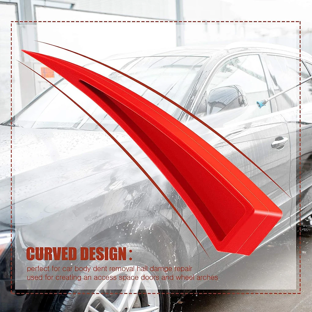 

4 Pieces Window Curved Paintless Dent Repair Tools Plastic Car Door Tool Dent Removal Tool for Repairing Auto Car Body