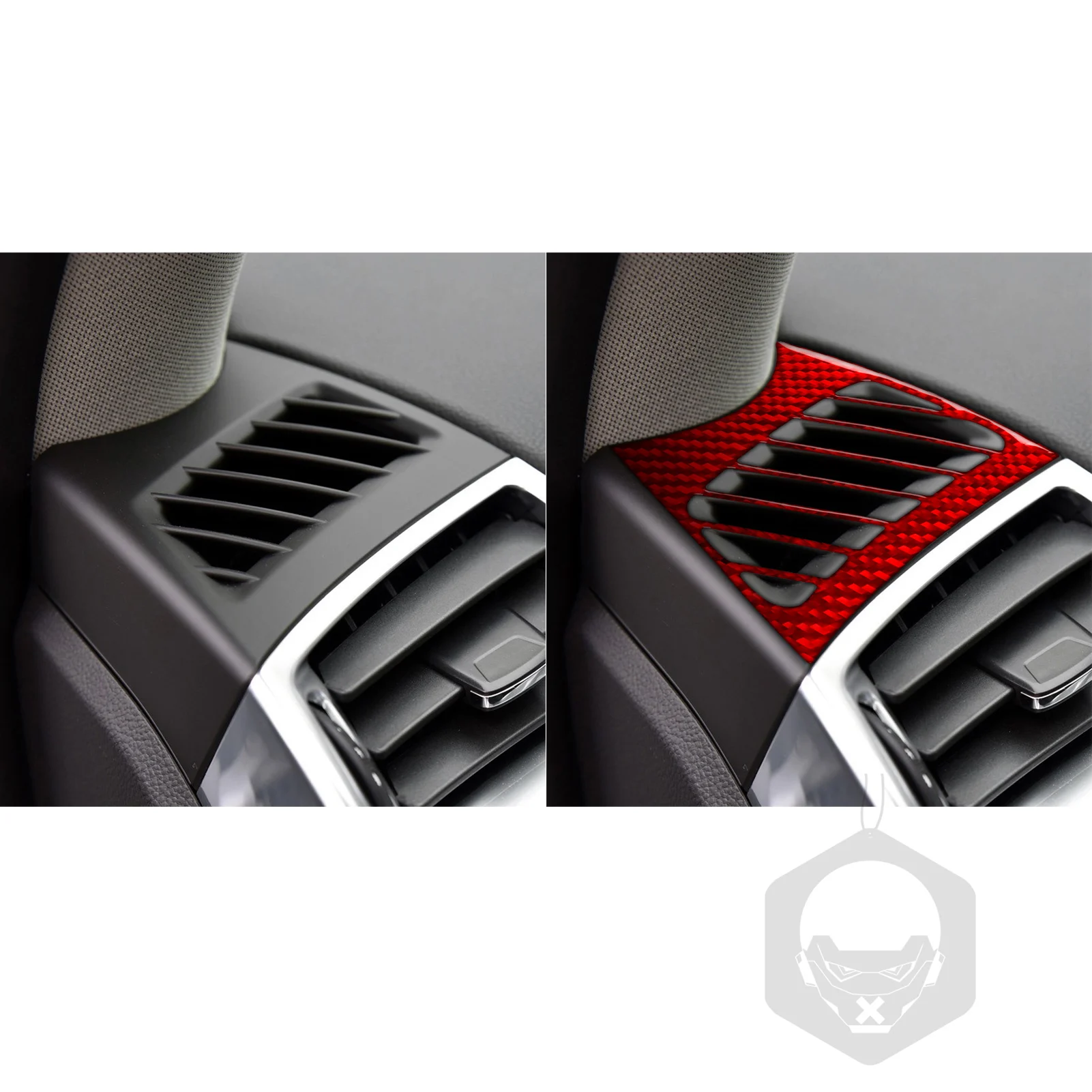 Фото Красная кнопка переключения фар для CADILLAC SRX 2010-2012, декоративные наклейки из настоящего мягкого карбона для интерьера автомобиля №4