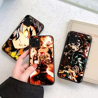 japan anime demon slayer kamado tanjirou nezuko phone case for iphone 6 6s 7 8 x xs xr 11 12 13 13 pro mini se 2020 cover
