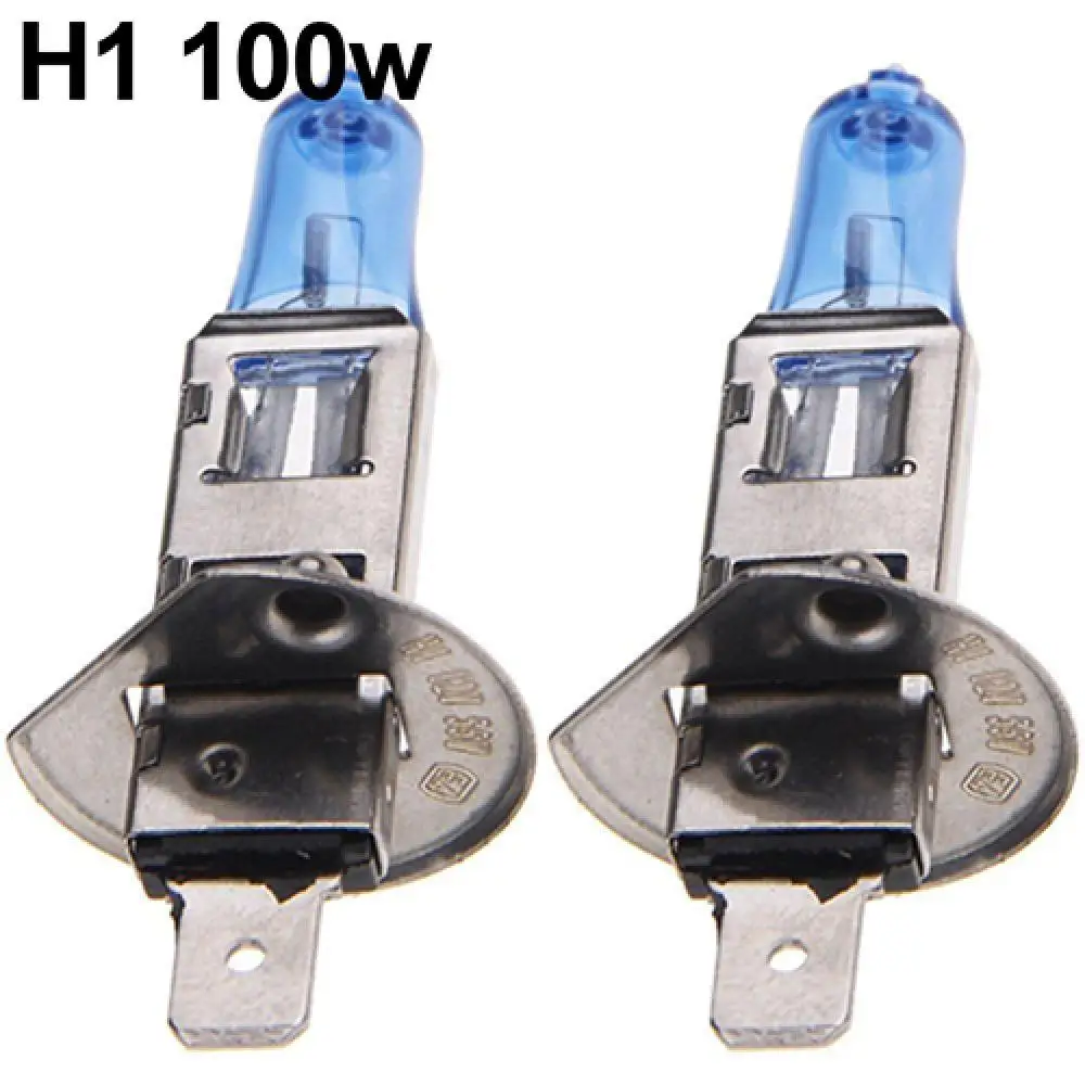 

New Hot 2Pcs H1/H4/H7 55W/100W Xenon Gas Halogen Headlight White Lamps 12V 5000K Bulbs carros Exterior Automobile Car