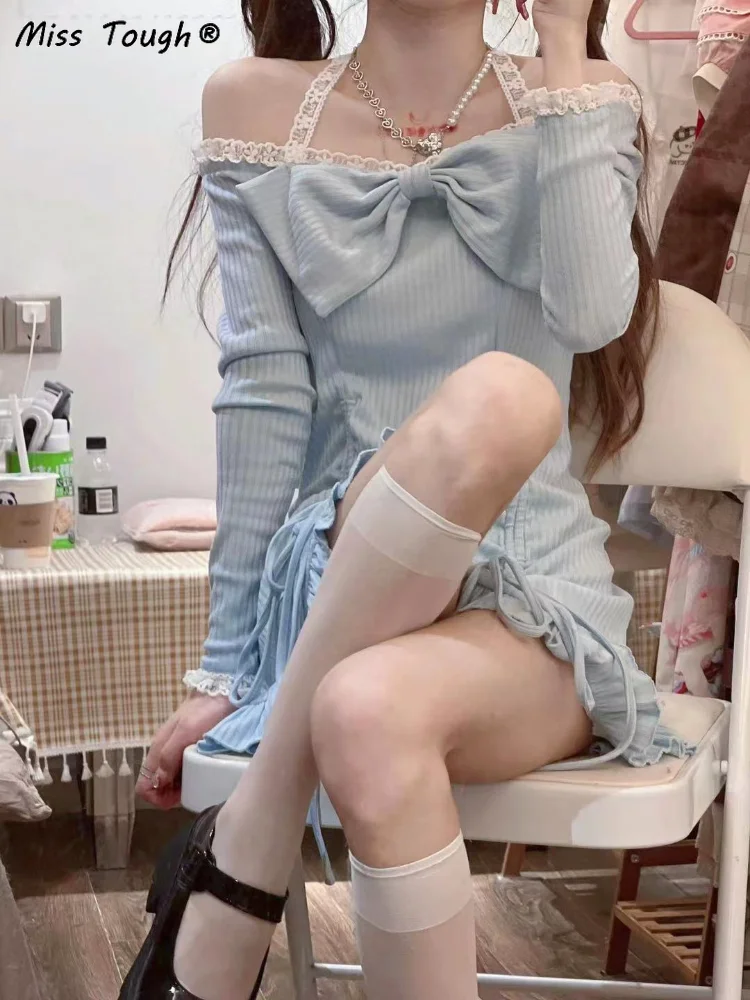 Кружевное милое платье в стиле &quotЛолита&quot женское повседневное праздничное