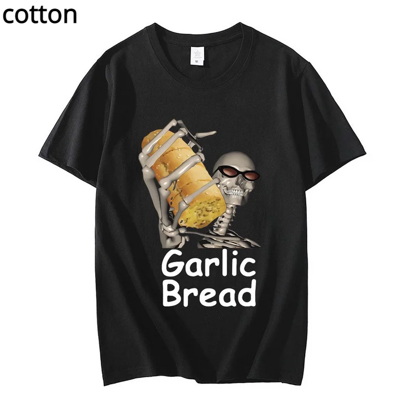 

Garlic Bread Men T Shirt Graphic Vintage 100% Cotton When Ur Mom Com HOM N Maek Hte Men Women Cozy Loose Tshirts Streetwear