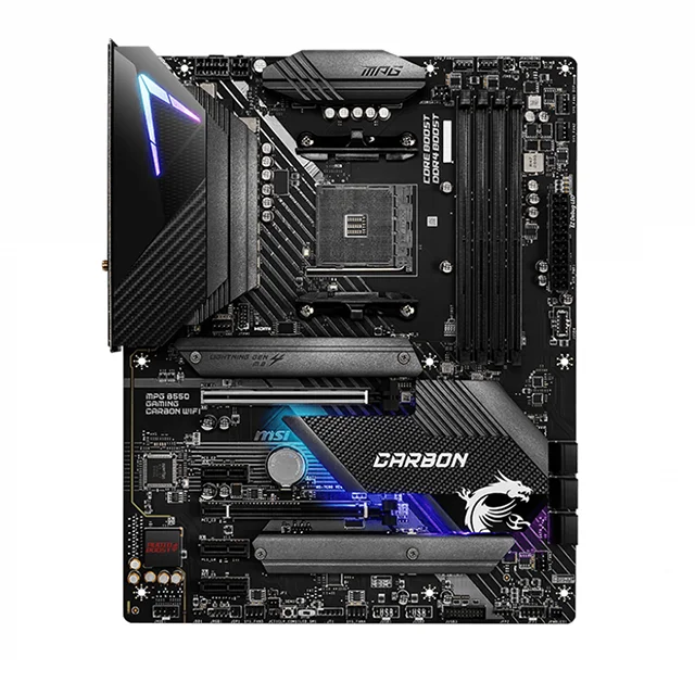 

For MSI MPG B550 GAMING CARBON WIFI ddr4 atx desktop computer game motherboard support cpu amd b550 AM4 msi desktop main board