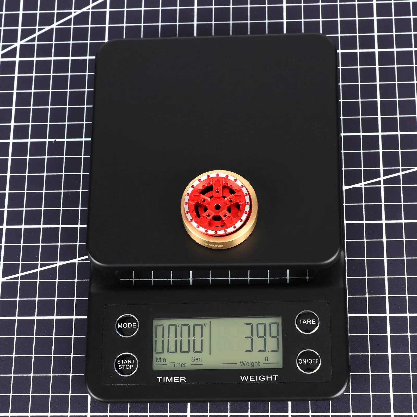 RCAWD 1.2in алюминиевый Радиоуправляемый обод колеса медный противовес для 1/18 HOBBYPLUS 4WD