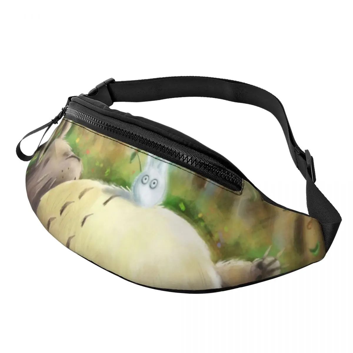 

My Neighbor Totoro Chibi Waist Bag Chuu Sleeping Pattern Polyester Waist Pack Fitness Fisherman Bag
