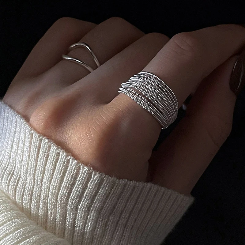 

Женское Винтажное кольцо из серебра 2023 пробы, с регулируемым размером