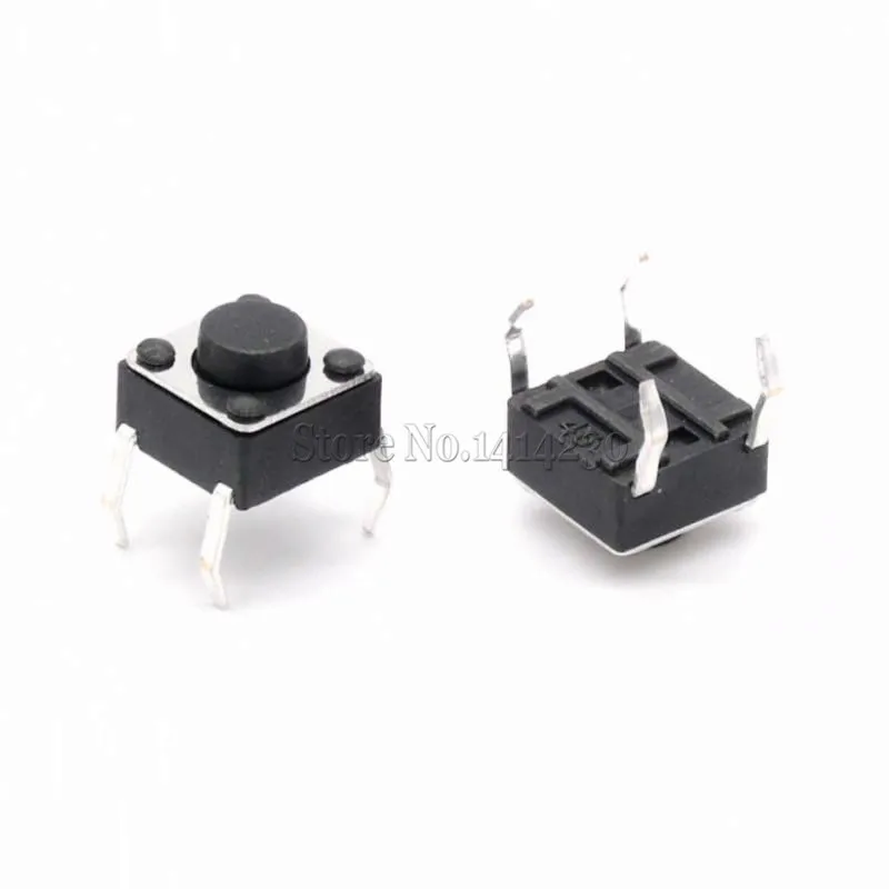 

1000Pcs Tactile Push Button Switch Momentary Tact 6x6x4.3mm 6*6*4.3mm DIP Through-Hole 4pin