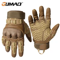 mens touch screen pu leather gloves military tactical gloves outdoor sports shooting hunting airsoft cycling full finger gloves