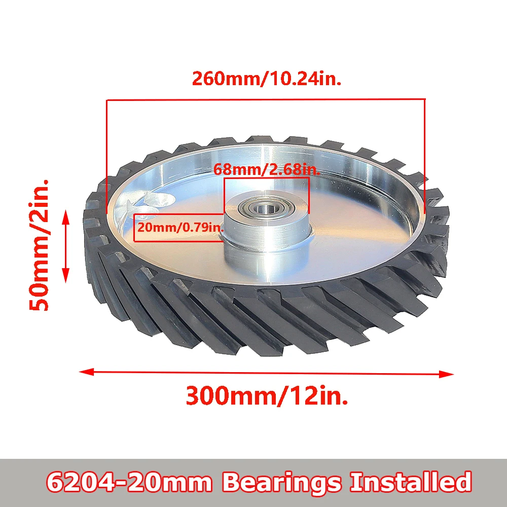 

Резиновое контактное колесо RAMS BRALIN для шлифмашины 300*50 мм