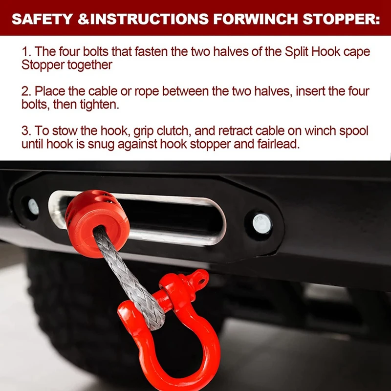 4 шт. резиновая Стопорная Лебедка для ATV SUV